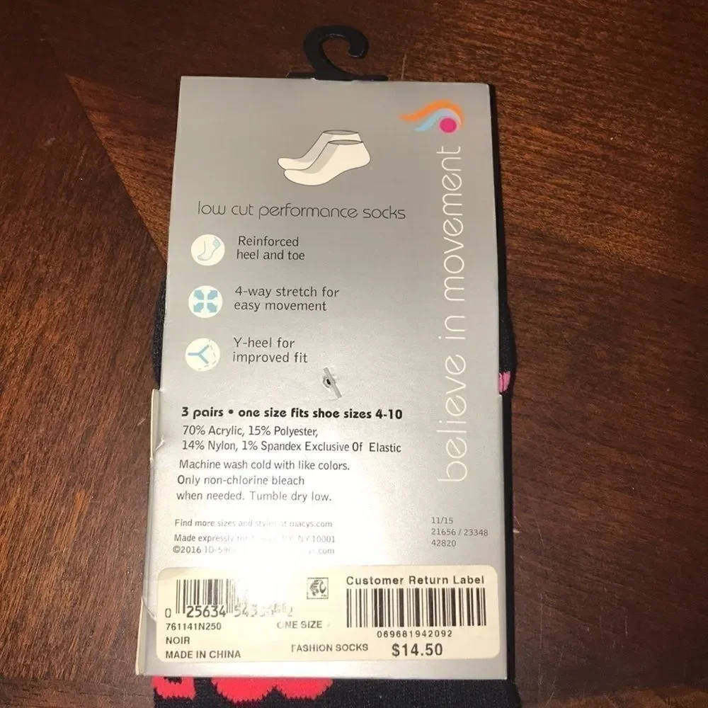 NWT Ideology 3 pairs low cut performance s…